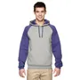 Jerzees Adult 8 oz. NuBlend Colorblock Raglan Pullover Hood 96CR