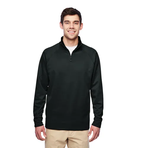 Jerzees Adult 6 oz. DRI-POWER SPORT Quarter-Zip Cadet Collar Sweatshirt PF95MR. Decorated in seven days or less.