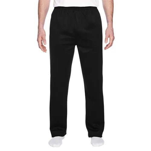 Jerzees Adult 6 oz. DRI-POWER SPORT Pocketed Open-Bottom Sweatpant PF974MP