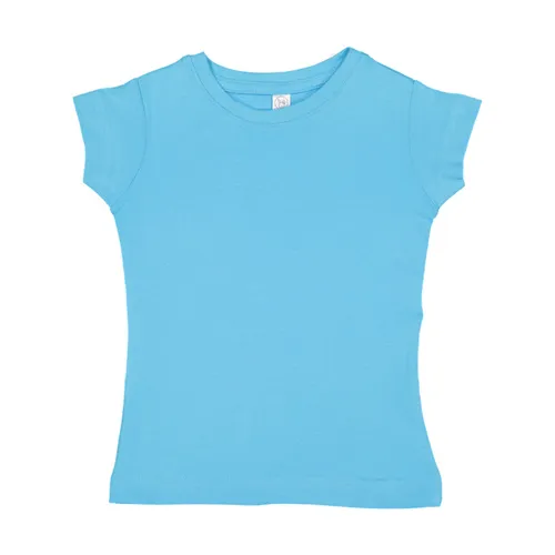 Rabbit Skins Toddler Girls' Fine Jersey T-Shirt 3316. Printing is available for this item.