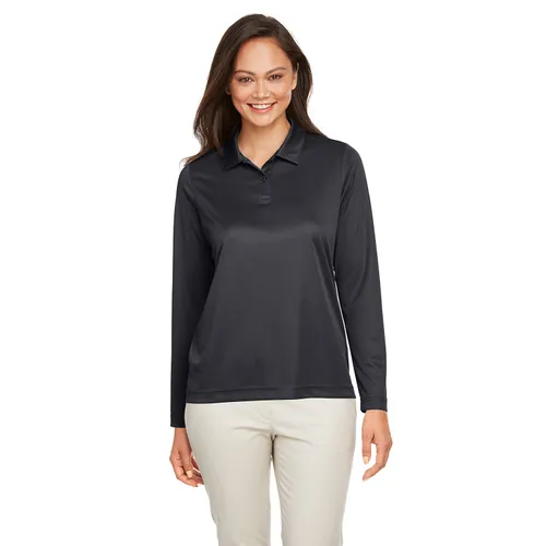 Team 365 Ladies' Zone Performance Long Sleeve Polo TT51LW. Printing is available for this item.