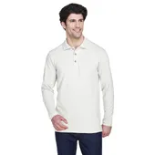 Ultraclub Adult Long-Sleeve Classic Pique Polo 8532