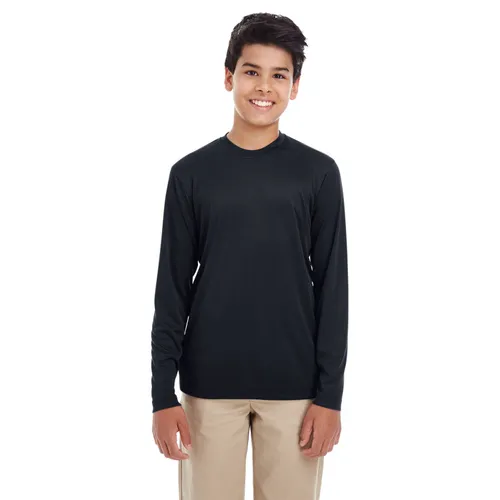 Ultraclub Youth Cool & Dry Performance Long-Sleeve Top 8622Y. Printing is available for this item.