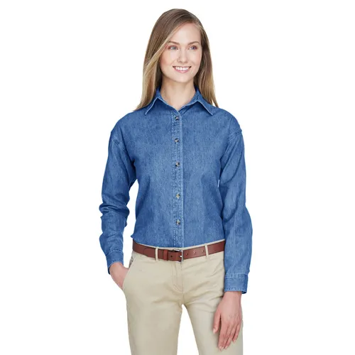 Ultraclub Ladies' Cypress Denim 8966. Printing is available for this item.