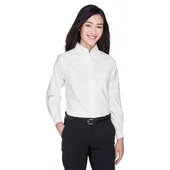 Ultraclub Ladies' Classic Wrinkle-Resistant Long-Sleeve Oxford 8990