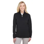 Ultraclub Ladies' Coastal Pique Fleece Quarter-Zip UC792W