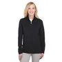 Ultraclub Ladies' Coastal Pique Fleece Quarter-Zip UC792W