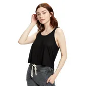 Us Blanks Ladies' Sheer Cropped Racer Tank US510