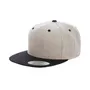 Yupoong Adult 6-Panel Structured Flat Visor Classic Two-Tone Snapback 6089MT