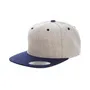 Yupoong Adult 6-Panel Structured Flat Visor Classic Two-Tone Snapback 6089MT