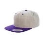 Yupoong Adult 6-Panel Structured Flat Visor Classic Two-Tone Snapback 6089MT