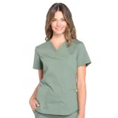 Cherokee Workwear Women V-Neck Top WW665