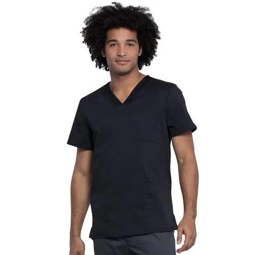 Cherokee Workwear Men's V-Neck Top WW760AB. Embroidery is available on this item.