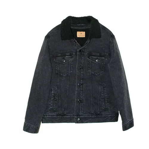 Threadfast Apparel Unisex Sherpa-Lined Denim Jacket 372J