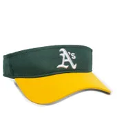 Outdoor Cap Inc. Team MLB Visor MLB-185 OAKLAND ATHLETICS