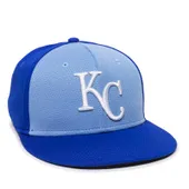 Outdoor Cap Inc. Team MLB Performance Flat Visor MLB-400 KANSAS CITY ROYALS