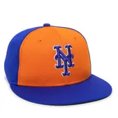 Outdoor Cap Inc. Team MLB Performance Flat Visor MLB-400 NEW YORK METS