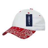 Decky 6 Panel Low Profile Relaxed Bandana Paisley Bill Dad Hat 256