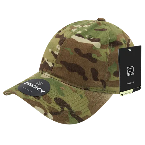 Decky Relaxed Multicam L/C Cap 6300. Embroidery is available on this item.