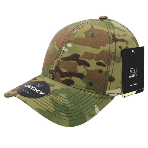 Decky Structured Multicam L/C Cap 6301. Embroidery is available on this item.