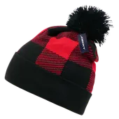 Decky Pom Plaid Beanie 8028