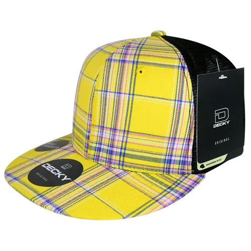 Decky H/C Plaid Hat 6016