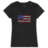 Rapid Dominance Graphic V-Neck Us Flag Shirt G03-783