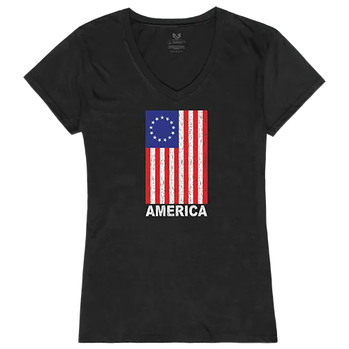 Rapid Dominance Graphic V-Neck America Shirt G03-AMF