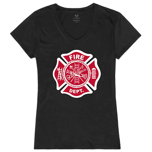 Rapid Dominance Graphic V-Neck Fire Dept. Shirt G03-FD