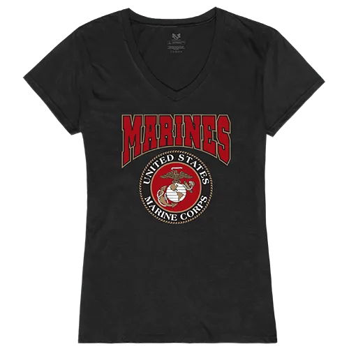 Rapid Dominance Graphic V-Neck Marines Shirt G03-MAR