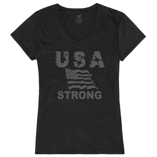 Rapid Dominance Graphic V-Neck USA Strong 2 Shirt G03-U07