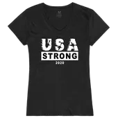 Rapid Dominance Graphic V-Neck USA Strong 3 Shirt G03-U08