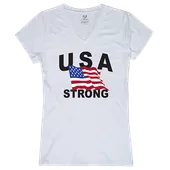 Rapid Dominance Graphic V-Neck USA Strong 4 Shirt G03-U09