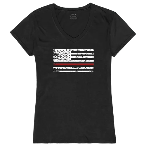 Rapid Dominance Graphic V-Neck Thin Red Line Shirt GS2-785