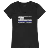 Rapid Dominance Graphic V-Neck Thin Blue Line Shirt GS2-786