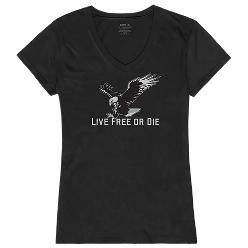 Rapid Dominance Graphic V-Neck Live Free Shirt GS2-793