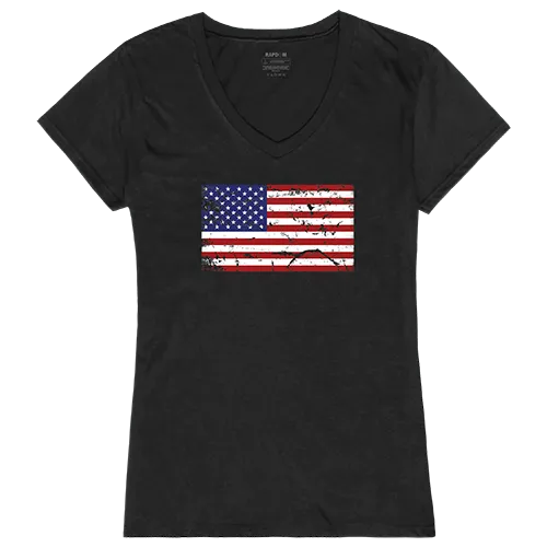 Rapid Dominance Graphic V-Neck Us Flag 2 Shirt GS2-812