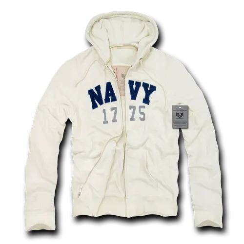 Rapid Dominance De Luxe Zip Up Hoodies Navy R44-NAV. Decorated in seven days or less.