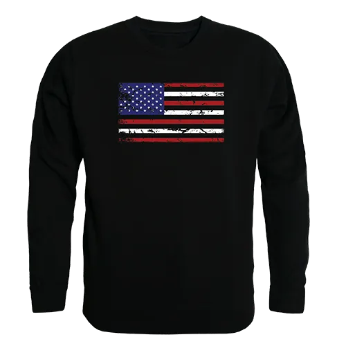 Rapid Dominance Graphic Crewneck Us Flag Shirt RS3-783