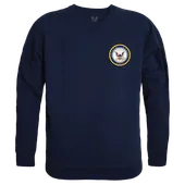 Rapid Dominance Graphic Crewneck Usn Emblem Shirt RS3-NAE