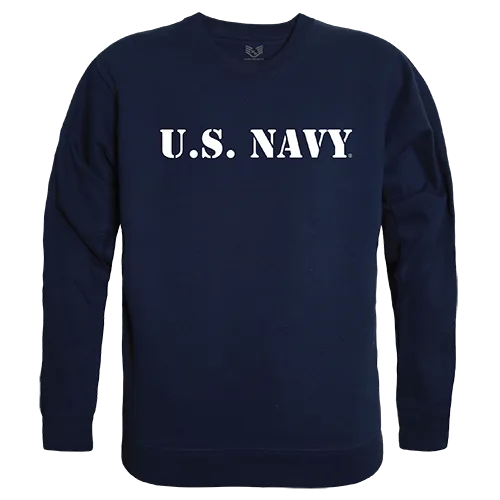 Rapid Dominance Graphic Crewneck Navy Text Shirt RS3-NAT
