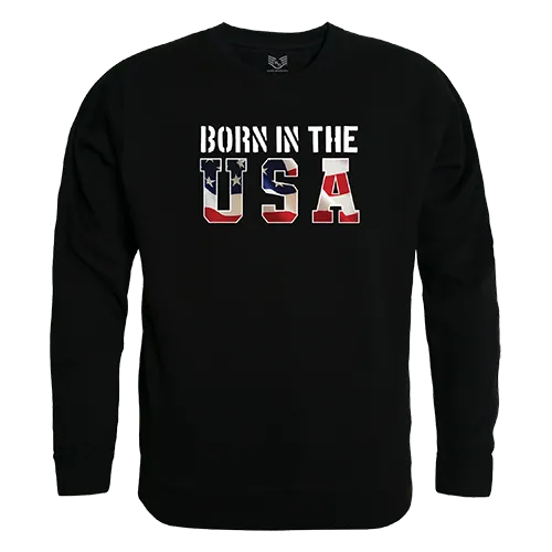 Rapid Dominance Graphic Crewneck Born In The Us Shirt RS3-U01