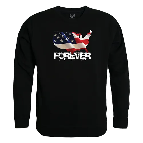 Rapid Dominance Graphic Crewneck Forever USA Map Shirt RS3-U05