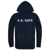 Rapid Dominance Graphic Pullover Navy Text Hoodie RS4-NAT