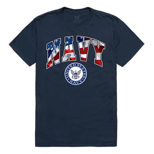 Rapid Dominance Flag Letter Tee Navy Shirt S35-NAV