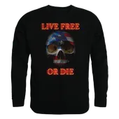 Rapid Dominance Graphic Crewneck Live Free Skull Shirt TS2-802