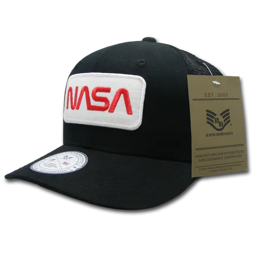 Rapid Dominance Nasa Patch Trucker Caps NAS6