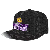 W Republic Melton Vinyl Snapback Cap Western Illinois Leathernecks 1022-405