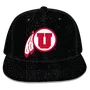 W Republic Velvet Snapback Cap Utah Utes 1024-176