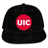 W Republic Velvet Snapback Cap Illinois-Chicago Flames 1024-180